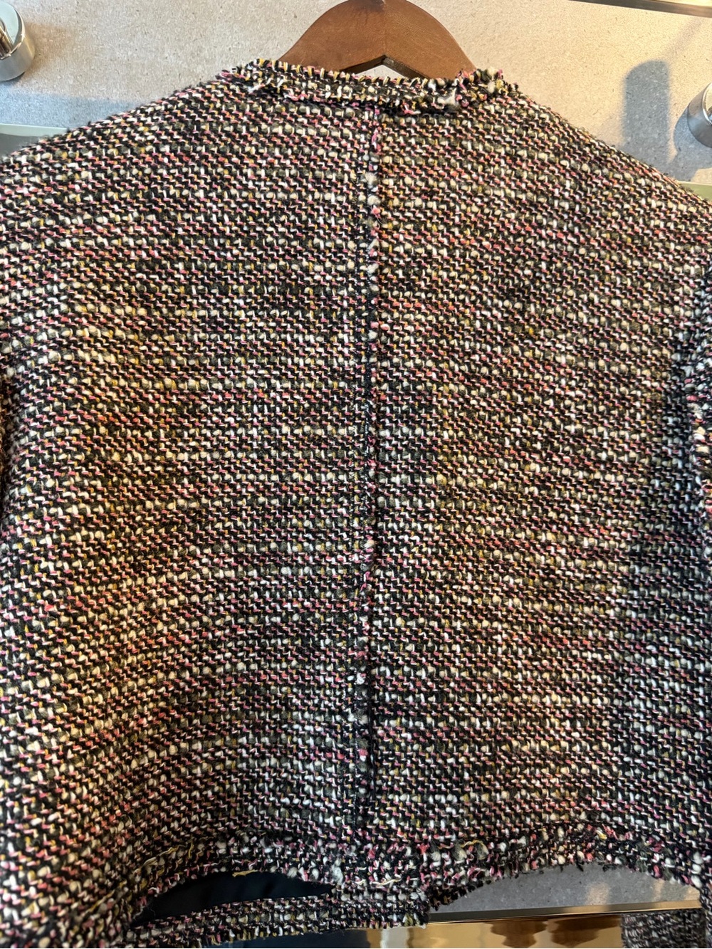 Theory Multi-Color Tweed Cropped Jacket - Picture 7 of 8